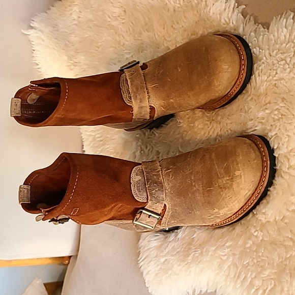 Engineer Style Leather Boots, size 8 - Picture 6 of 12